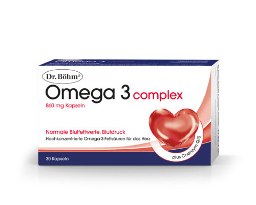 Dr. Böhm® Omega 3 complex - hochkonzentrierte Omega-3-Fettsäuren für das Herz