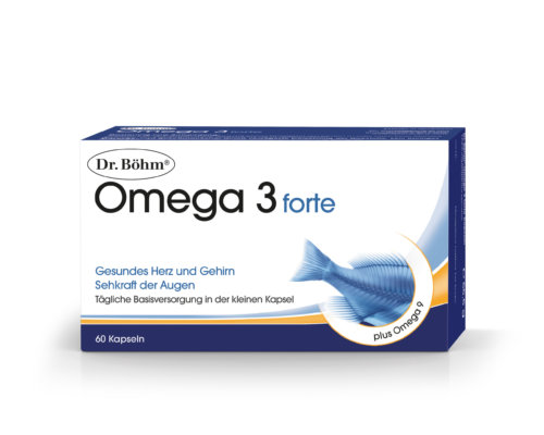 Dr. Böhm® Omega 3 forte - gesundes Herz und Gehirn, Sehkraft für die Augen