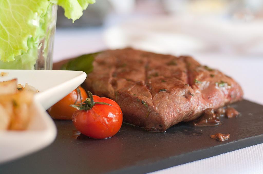 Der Höhepunkt: Steak mit Avocadocrème