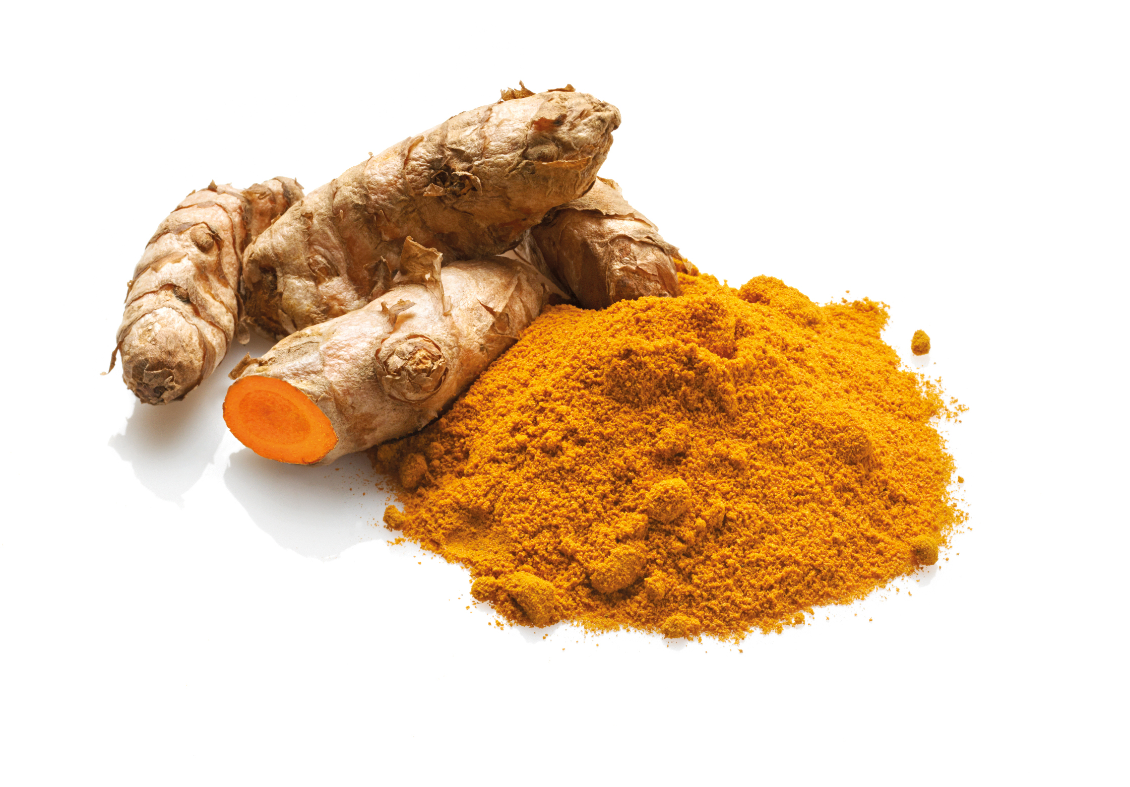 Auch Curcumin – ein Inhaltsstoff der gelben Curcuma-Wurzel – zeigt in hoher Konzentration einen positiven Effekt auf die Entzündungswerte. 