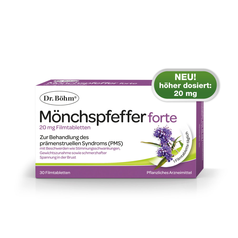 Dr. Böhm® Mönchspfeffer forte - für die Tage vor den Tagen